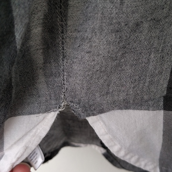 LOFT plaid Dolman/batwing shirt - Picture 7 of 7